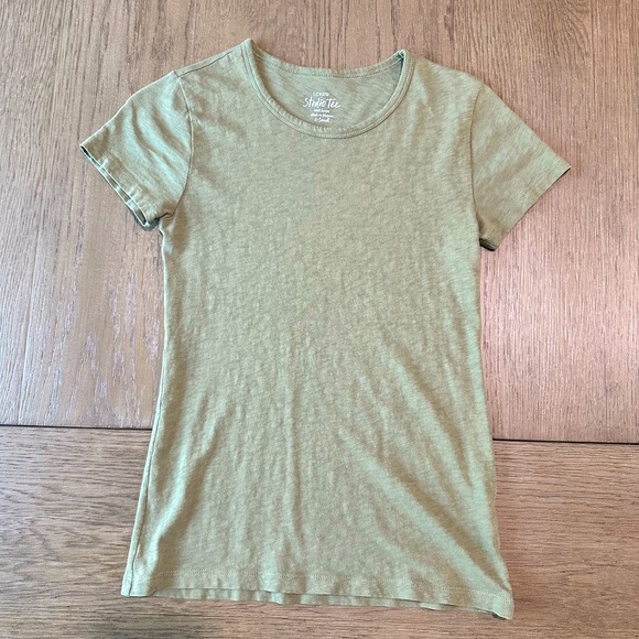 J. Crew Tops - J Crew Studio Tee Size XS Khaki Green
